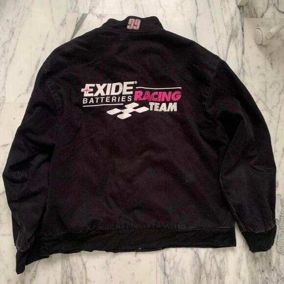 Vintage Exide Batteries Racing Team NASCAR Jacket Jeff Hamilton - Picture 2 of 5